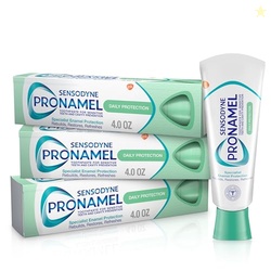 Sensodyne Pronamel Daily Protection Enamel Toothpaste for Sensitive Teeth, Mint Essence - 4 oz (Pack of 3)