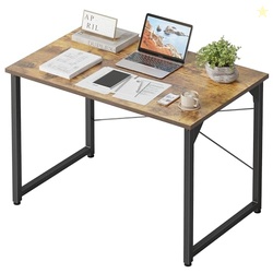 CubiCubi Computer Desk, 32 inch Small Home Office Desk for Small Spaces, Modern Simple Style for Home, Office, Study, Writing, Deep Brown