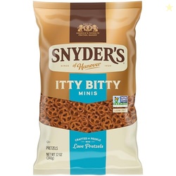 Snyder's of Hanover, Itty Bitty Minis Pretzels, 12 Oz Bag