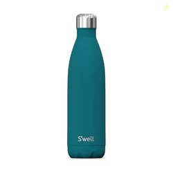 S'well Stainless Steel Water Bottle, 25oz, Peacock Blue, Triple Layered Vacuum Insulated Containers Keeps Drinks Cold for 48 Hours and Hot for 24, BPA Free, Perfect for On the Go