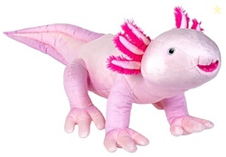 Wild Republic Cuddlekins Eco Jumbo Axolotl, Stuffed Animal, 30 inch, Plush Toy, Eco-Friendly