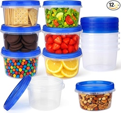 Palksky Freezer Storage Containers with Lids (12 Pack)