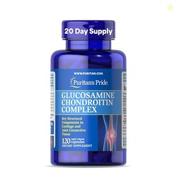 Puritan's Pride Glucosamine Chondroitin Complex for Women and Men, Dietary Supplement for Joint Health, 120 Rapid Release Capsules