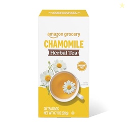 Amazon Grocery, Chamomile Herbal Tea Bags, 20 Ct (Previously Happy Belly, Packaging May Vary)