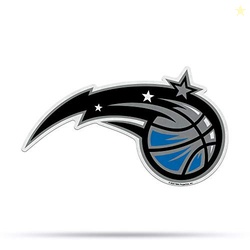 Rico Industries NBA Orlando Magic NBA Primary Logo Shape Cut Pennant, Team color, Item footprint: 18' x 18'