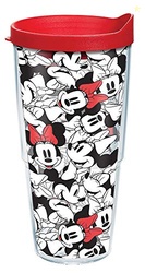 Tervis Disney - Minnie Expressions Made in USA Double Walled Insulated Tumbler Travel Cup Keeps Drinks Cold & Hot, 24oz, Classic