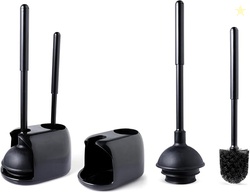Eyliden 2 Pack Toilet Plunger & Brush Set