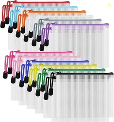 D-KINGCHY 24Pcs Zipper Storage Bags