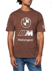 Puma Mens BMW M Motorsport Graphic Tee, Espresso Brown, Medium