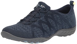 Skechers Women's Breathe Easy - Infi Knity, Navy, 6 M