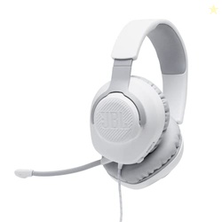 JBL Quantum 100 - Wired Over-Ear Gaming Headphones - White, Large