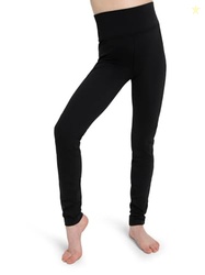 Capezio Big Girl's Team Basic Active Legging Pants, Black, Medium