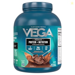 Vega Protein + Nutrition - 20g Plant-Based Pea Protein, Chocolate, 30 Servings, Vegan Keto Superfood, Antioxidant-Rich, Gluten Free, Dairy Free, Low Carb, 2.4lbs (Packaging May Vary)