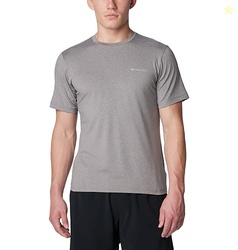 Columbia Men's Tech Trail Crew Neck II, Boulder Heather, X-Small