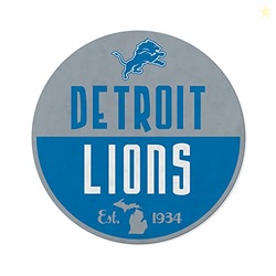 Rico Industries NFL Football Detroit Lions Classic Shape Cut Pennant - Home and Living Room Dcor - Soft Felt EZ to Hang