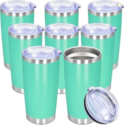 20oz Stainless Steel Tumbler Cup with Lid Vacuum, 8 Pack