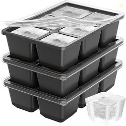 Large Ice Cube Molds, 3 Pack 