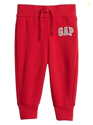 GAP Baby Boys Logo Pull-on Joggers Sweatpants, Red Wagon, 2T US