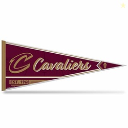 Rico Industries NBA Basketball Cleveland Cavaliers Exclusive 12" x 30" Felt Wall Dcor Pennant - Great for Home/Bed Room/Man Cave Dcor