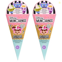 Disney Munchlings Single Serve Scented Collectible Plush 2-Pack, Holiday Stocking Stuffers, Gifts, Presents, Kids Toys for Ages 0+ by Just Play