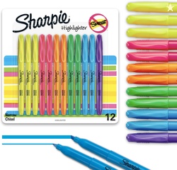 Sharpie Pocket Highlighters, 12 Count 