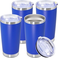 20oz Tumbler Stainless Steel Tumbler Cup with Lid, 4 Pack