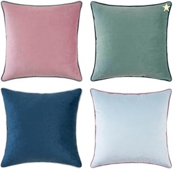 MONDAY MOOSE Decorative Throw Pillow, Set of 4