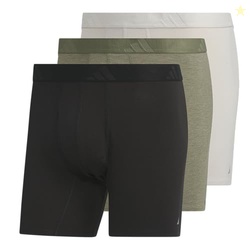 Adidas Mens Boxer Brief Underwear (3-Pack) Luxe Comfort Ultra Soft Rayon Blend
