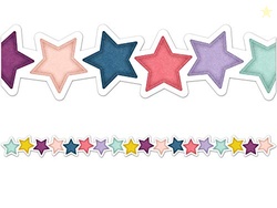 Teacher Created Resources Oh Happy Day Stars Die-Cut Border Trim (TCR9089)