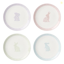 Oneida 898189 Bunny Hop Accent Plates, Set Of 4