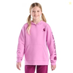 Carhartt Kid's CA7131 Long-Sleeve Graphic Sweatshirt - Girls 6 Child Crocus