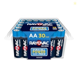 Rayovac AA Batteries, Double A Battery Alkaline, 30 Count