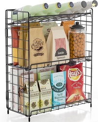 3-TIER FOLDABLE SNACK ORGANIZER FOR COUNTERTOP