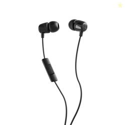Skullcandy Jib USB-C Wired Earbuds with Noise Isolating Fit, in-Line Microphone Call and Track Control for iPhone Android, Ear Gel Sizes Included for Custom Fit - True Black