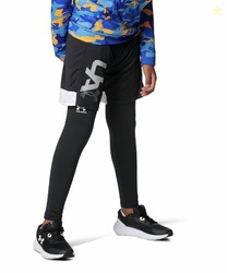 Under Armour Boys ColdGear Armour Baselayer Leggings , Black (001)/White , X-Small