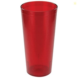 Winco Pebbled Tumblers, 20-Ounce, Red, 1 Count (Pack of 1)