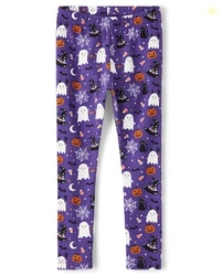 Gymboree and Toddler Fall and Holiday Leggings,Purple Cats n Ghost,4T