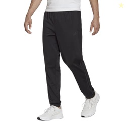 adidas Mens Warm-up Tricot Tapered 3-Stripes Track Pant Black/Black XX-Large/Tall