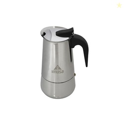 IMUSA USA B120-22062M Stainless Steel Stovetop Espresso Coffeemaker 6-Cup, Silver