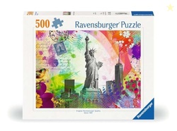 Ravensburger New York Postcard 500 Piece Jigsaw Puzzle for Adults - 12000368 - Handcrafted Tooling, Made in Germany, Every Piece Fits Together Perfectly