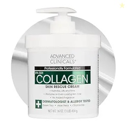 Advanced Clinicals Collagen Cream Body Lotion