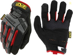 Mechanix Wear M-Pact Impact Resistant Work Gloves - Durable Safety Gloves for Men - Touchscreen Capable - Machine Washable - Breathable - Large - Red/Black