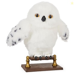 Wizarding World Harry Potter, Enchanting Hedwig Interactive Owl with Over 15 Sounds and Movements and Hogwarts Envelope, Kids Toys for Ages 5 and up