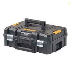 DEWALT TSTAK II Tool Box, Flat Top Tool Storage Case, Organizer Box Holds Up To 66 lbs, Flexible Platforms for Stacking, 13 Inch (DWST17807)