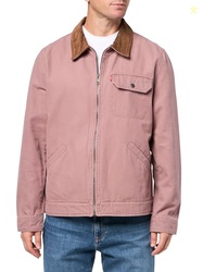 Levi's Men's Cotton Field Jacket With Corduroy Collar, Mauve Lightweight, Large