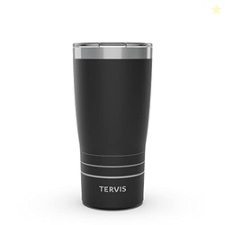 Tervis Traveler Powder Coated Stainless Steel Triple Walled Insulated Tumbler Travel Cup Keeps Drinks Cold & Hot, 20oz, Onyx Shadow