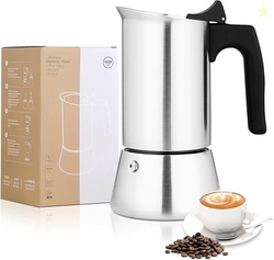 Stovetop Espresso Maker Stainless Steel 