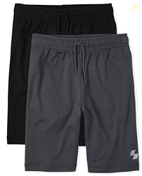 The Children's Place Boys' Uniform Mix And Match Mesh Performance Basketball Shorts 2-Pack, Multi Clr, XL (14)