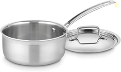 CUISINART 1.5 QUART MULTICLAD PRO TRIPLE PLY SAUCEPAN W/COVER, MCP19-16N