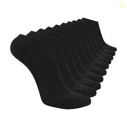 Skechers Men's 10-Pack Half Terry Classic Low Cut Socks, Comfort-Fit & Cushioned Footbed